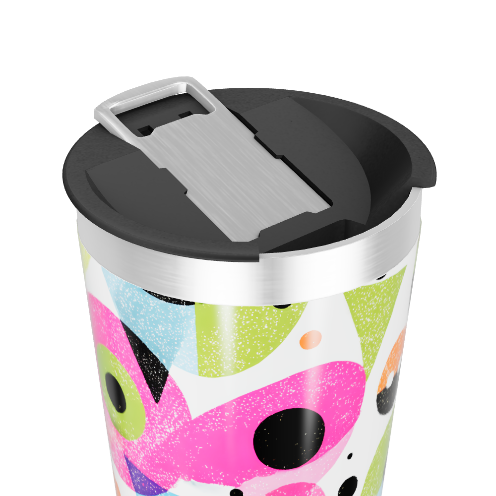 Copo Térmico - Estampa Colorida Geométrica