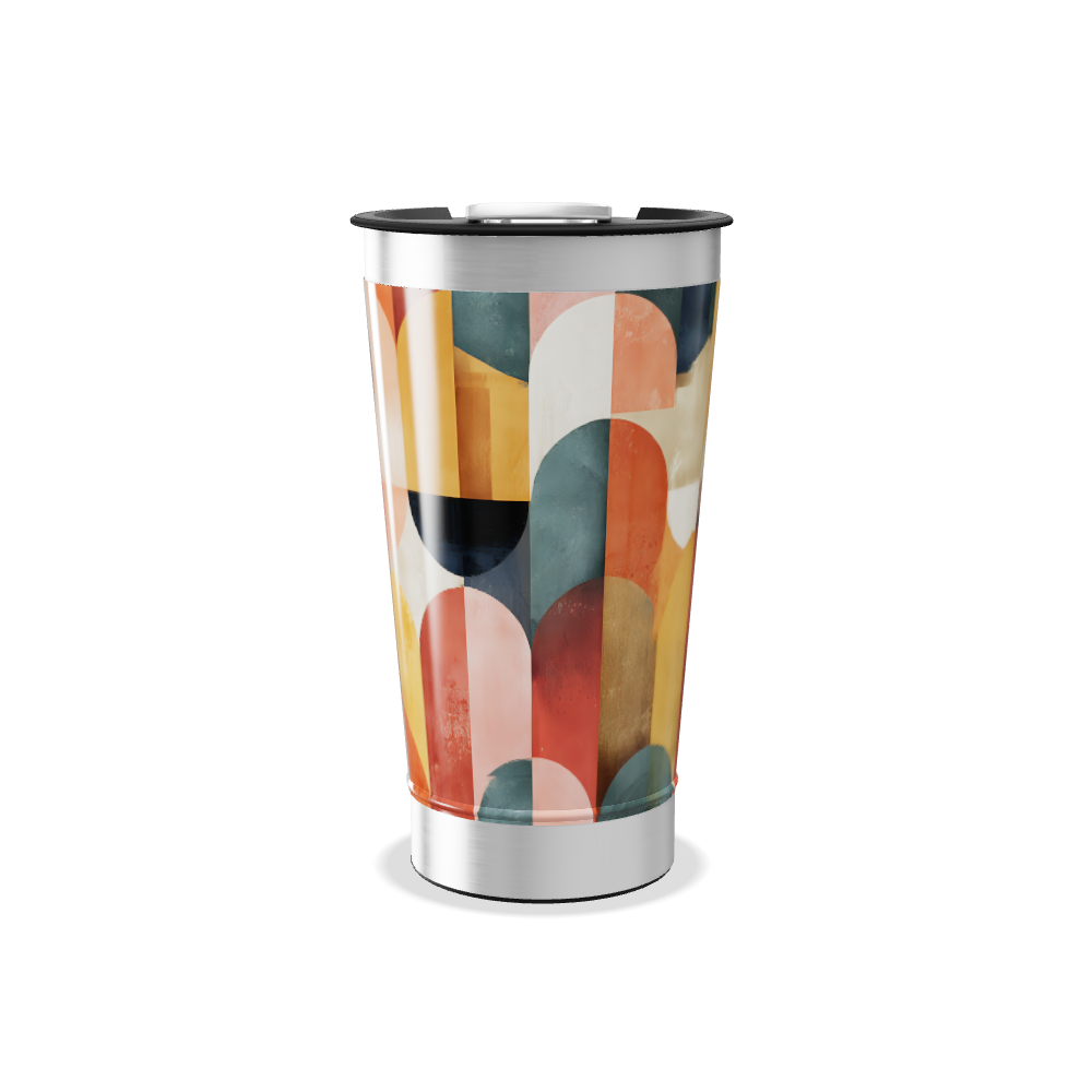 Copo Térmico - Estampa Geométrica Colorida