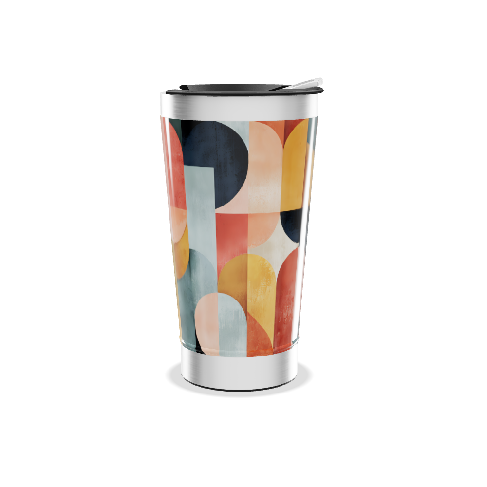 Copo Térmico - Estampa Geométrica Colorida