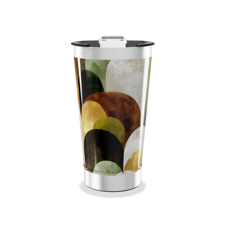 Copo Térmico - Estampa Abstrata Colorida