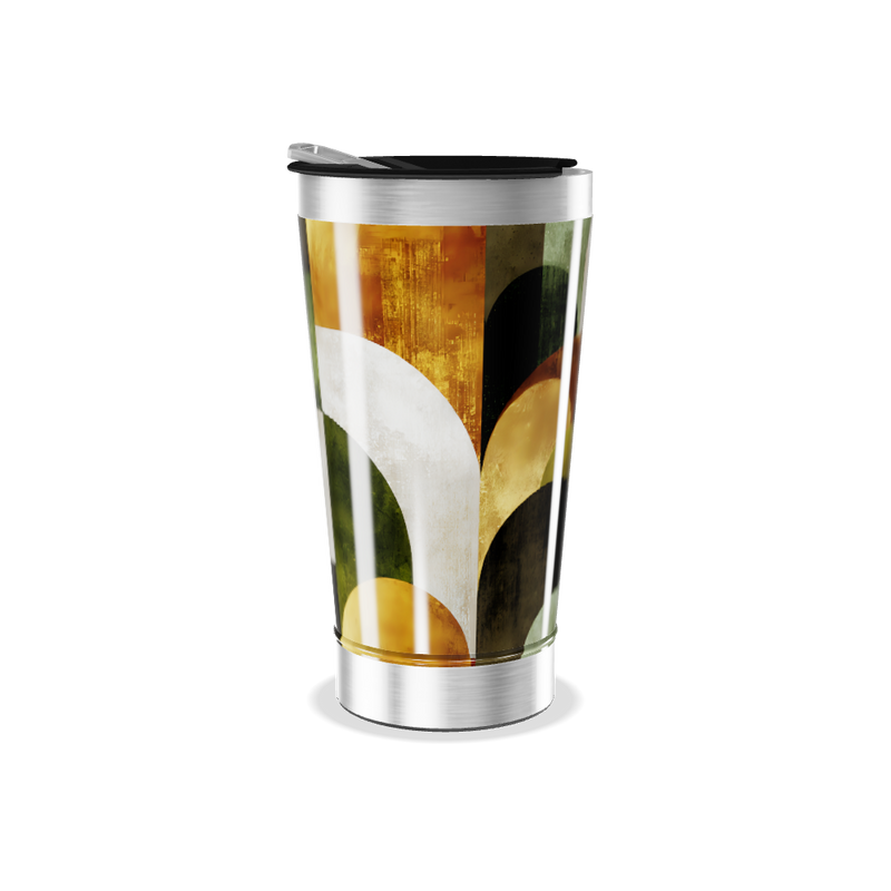 Copo Térmico - Estampa Abstrata Colorida