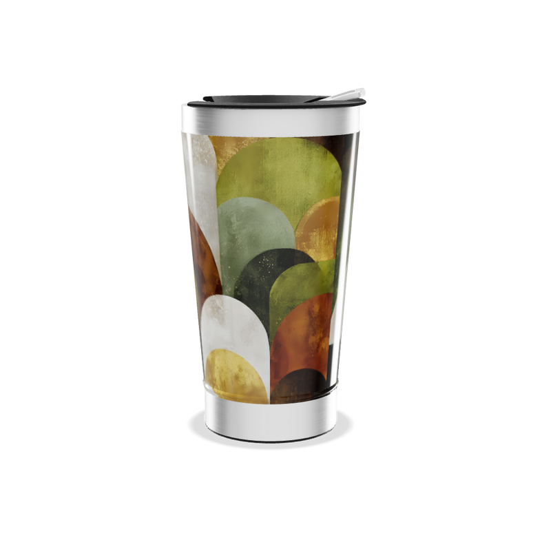 Copo Térmico - Estampa Abstrata Colorida