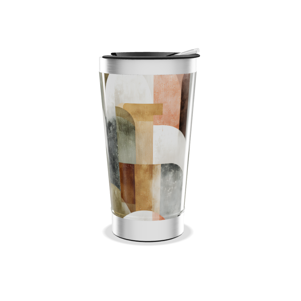 Copo Térmico - Estampa Geométrica Colorida