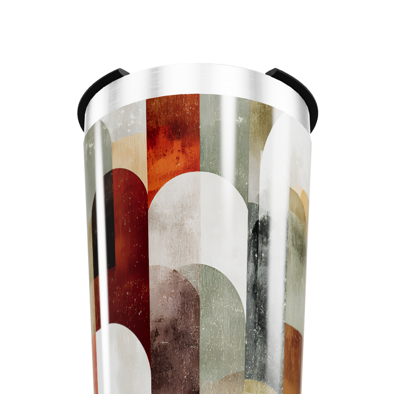 Copo Térmico - Estampa Geométrica Colorida