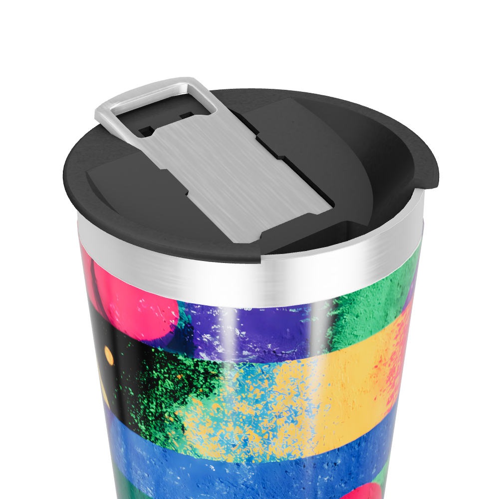 Copo Térmico - Estampa Geométrica Colorida