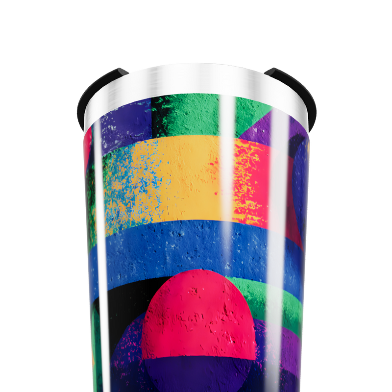 Copo Térmico - Estampa Geométrica Colorida