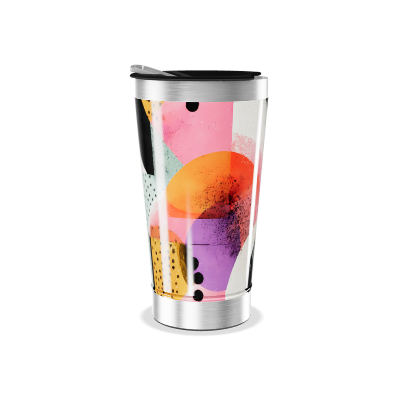 Copo Térmico - Estampa Geométrica Colorida