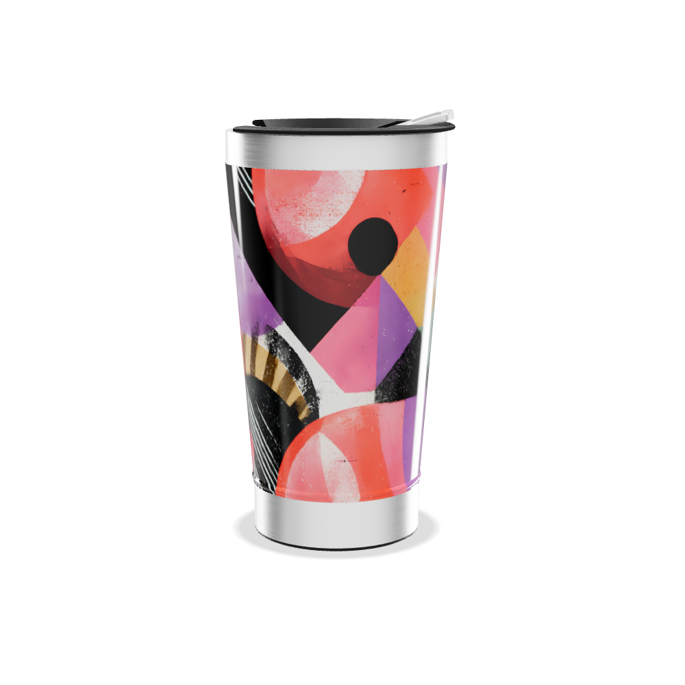 Copo Térmico - Estampa Geométrica Colorida
