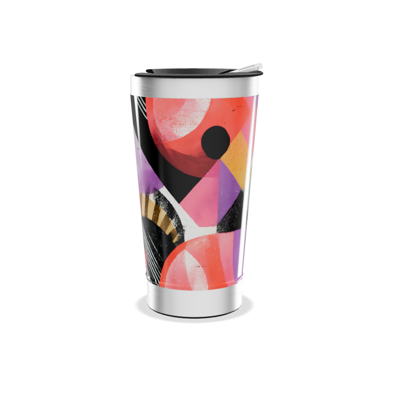 Copo Térmico - Estampa Geométrica Colorida