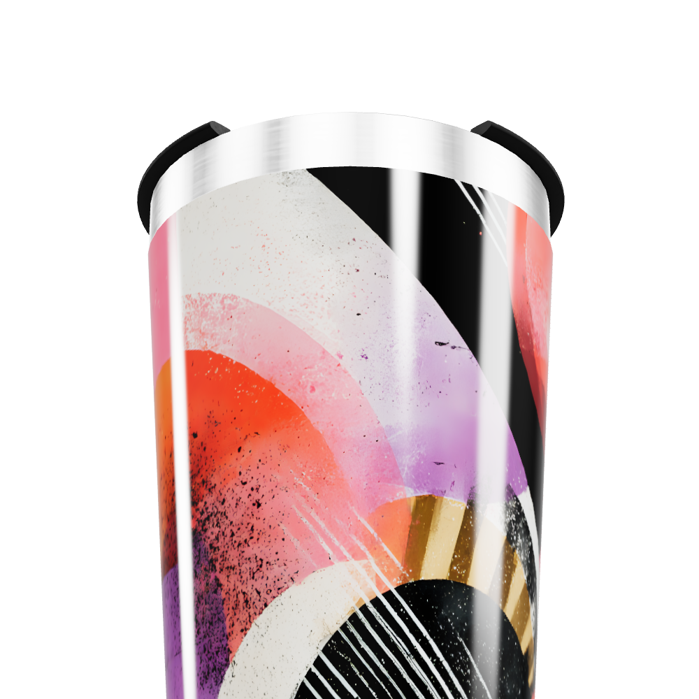 Copo Térmico - Estampa Geométrica Colorida