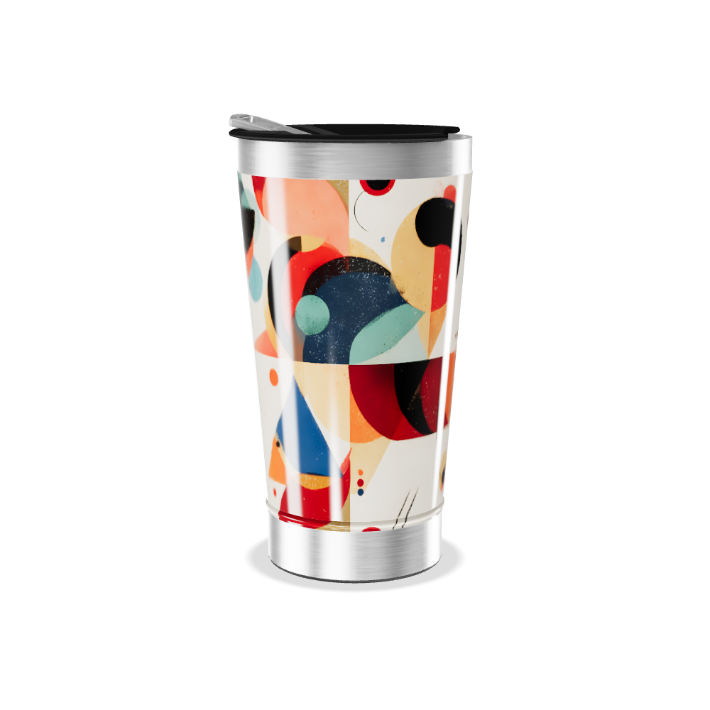 Copo Térmico - Estampa Colorida Geométrica