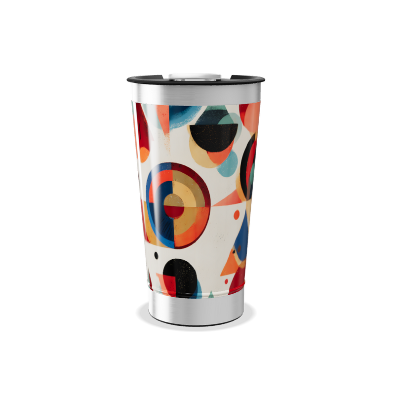 Copo Térmico - Estampa Colorida Geométrica