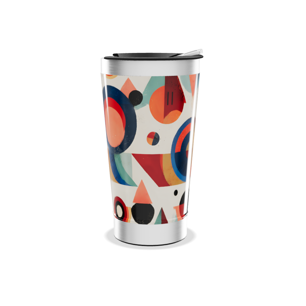 Copo Térmico - Estampa Colorida Geométrica