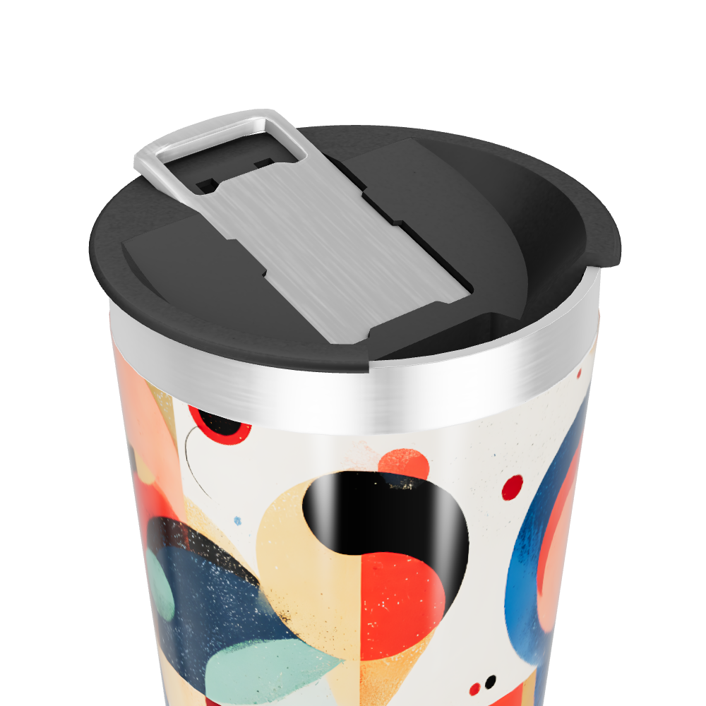 Copo Térmico - Estampa Colorida Geométrica