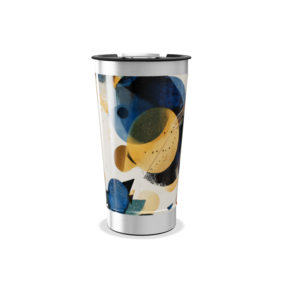 Copo Térmico - Design Abstrato Colorido