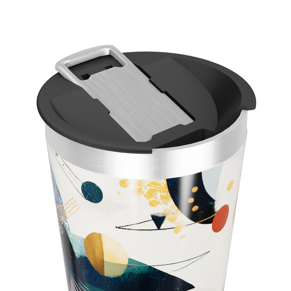 Copo Térmico - Design Abstrato Colorido