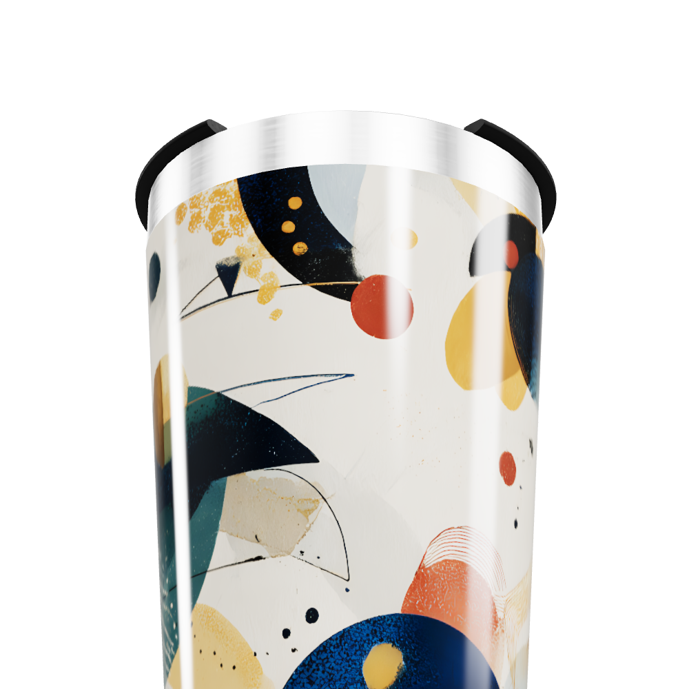 Copo Térmico - Design Abstrato Colorido