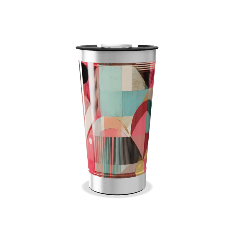 Copo Térmico - Estampa Geométrica Colorida