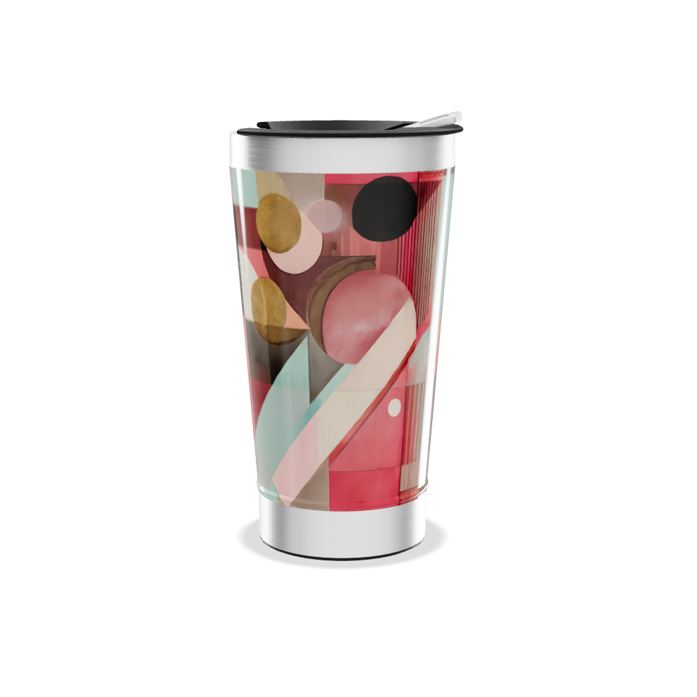 Copo Térmico - Estampa Geométrica Colorida