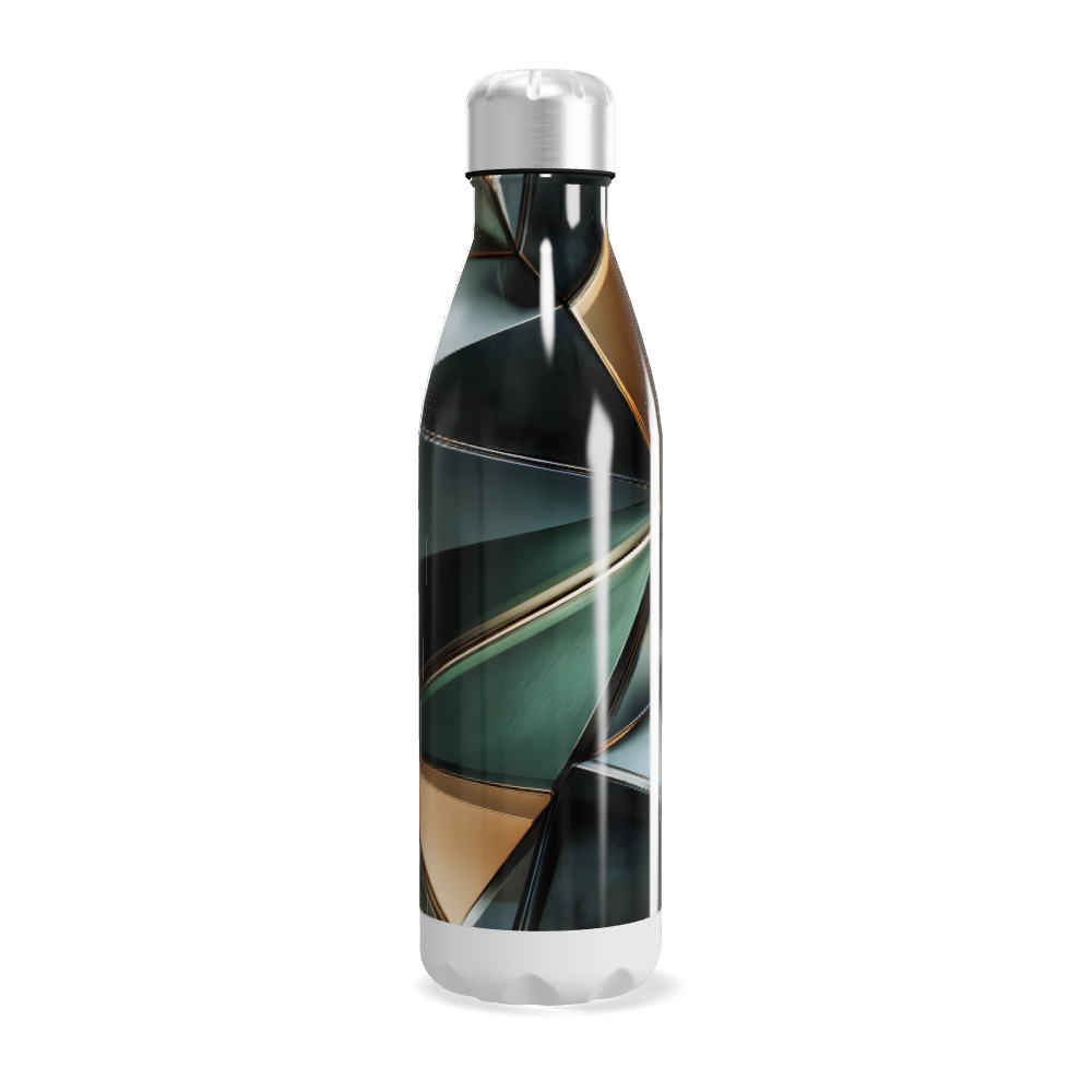 Garrafa Inox - Estampa Geométrica Colorida