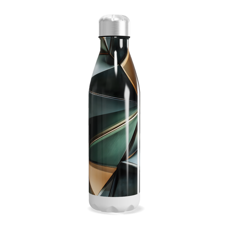 Garrafa Inox - Estampa Geométrica Colorida