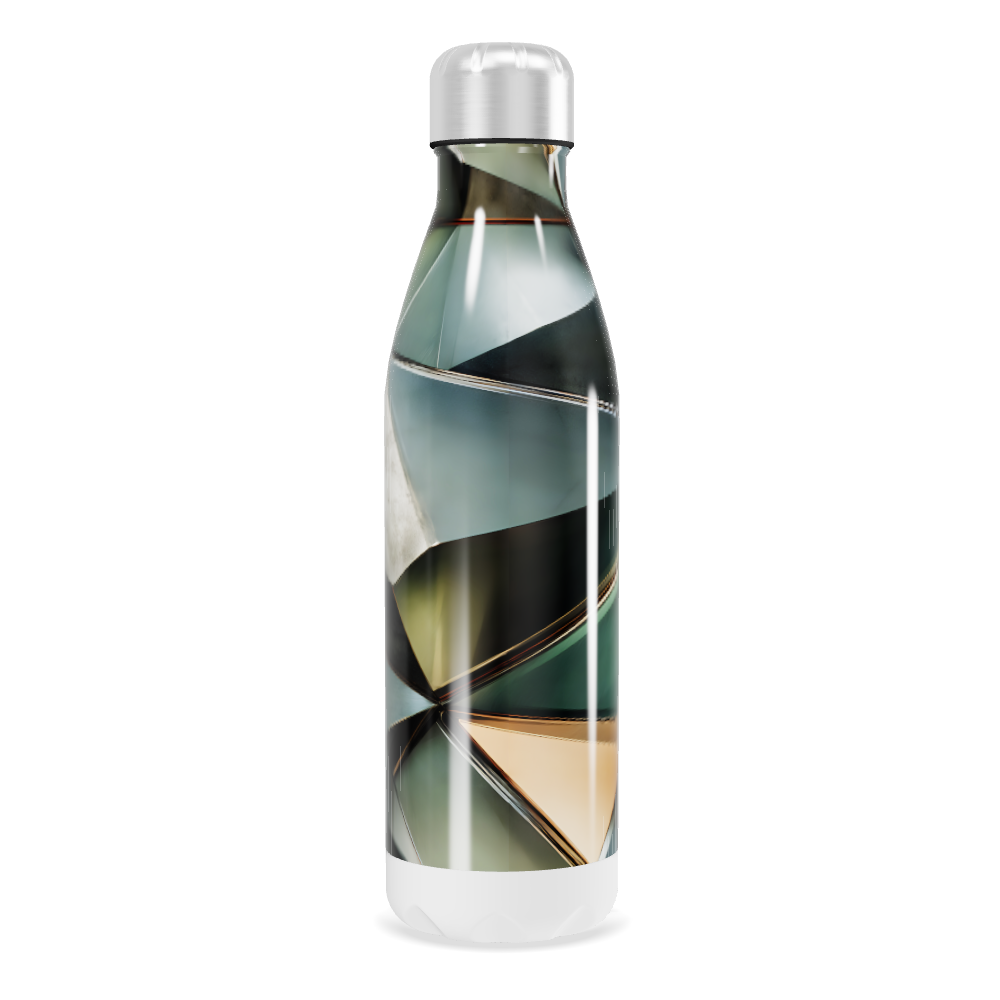Garrafa Inox - Estampa Geométrica Colorida