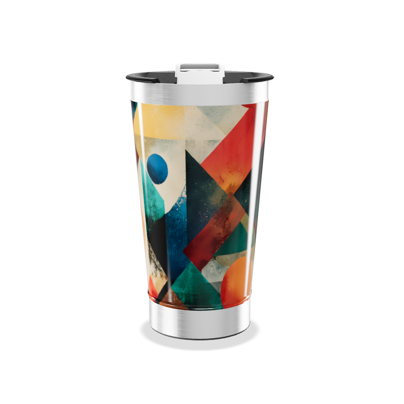 Copo Térmico - Estampa Geométrica Colorida