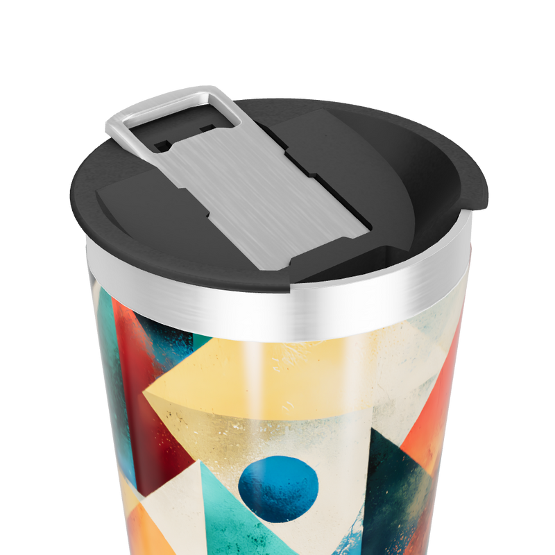 Copo Térmico - Estampa Geométrica Colorida