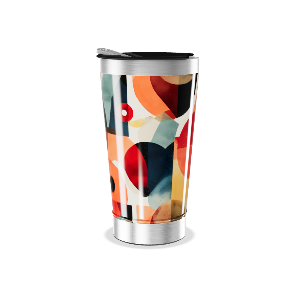 Copo Térmico - Estampa Geométrica Colorida