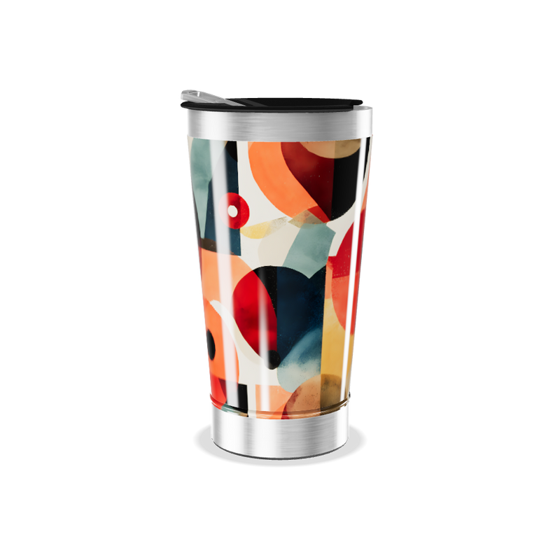Copo Térmico - Estampa Geométrica Colorida