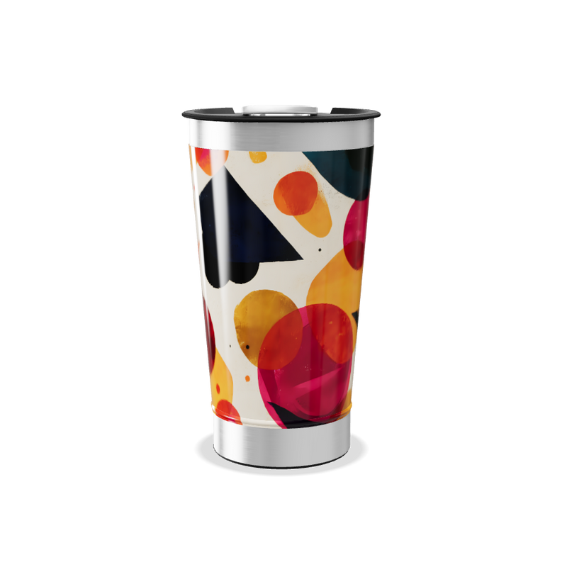 Copo Térmico - Colorido com Estampa Abstrata