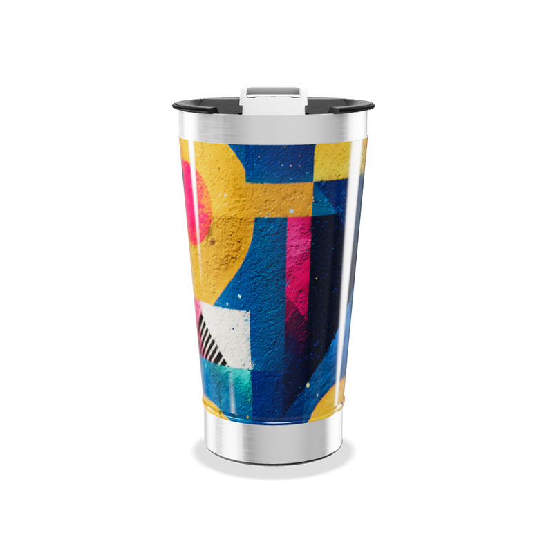 Copo Térmico - Estampa Geométrica Colorida