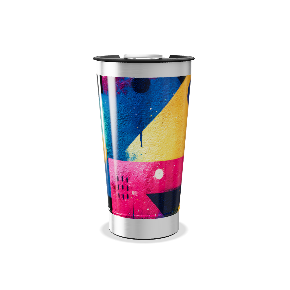 Copo Térmico - Estampa Geométrica Colorida