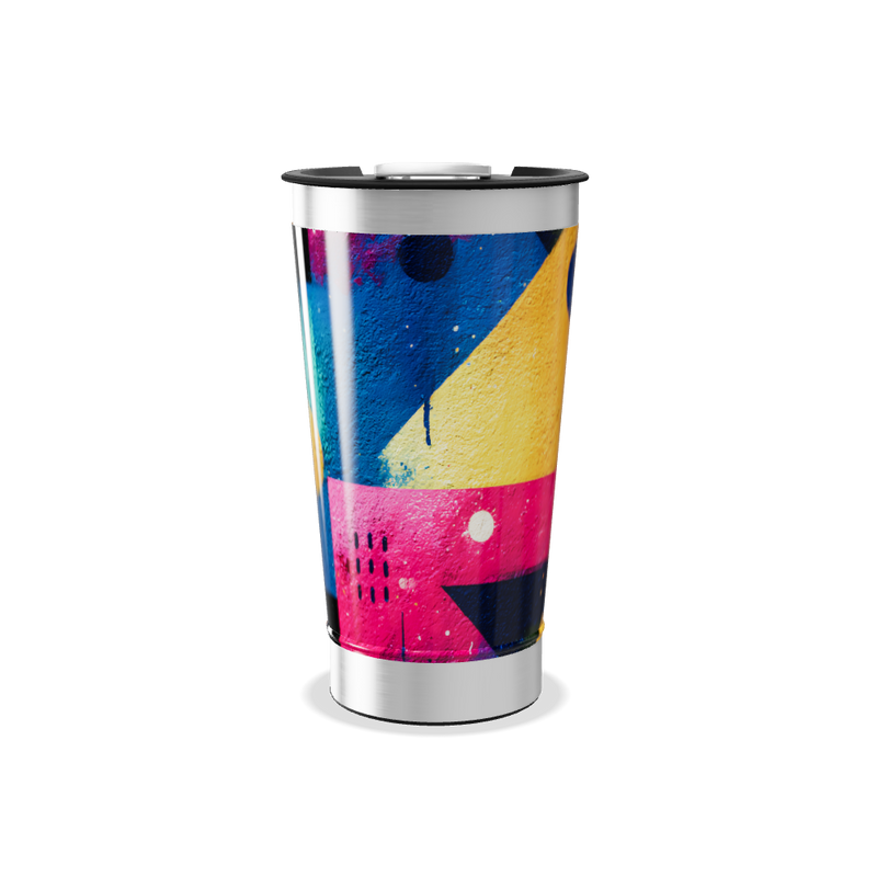 Copo Térmico - Estampa Geométrica Colorida