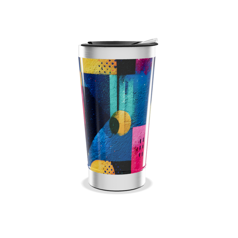 Copo Térmico - Estampa Geométrica Colorida