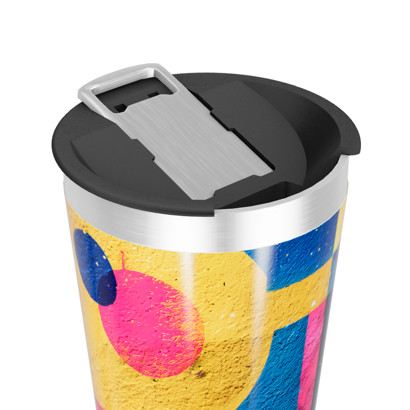 Copo Térmico - Estampa Geométrica Colorida
