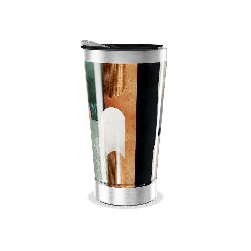 Copo Térmico - Estampa Geométrica Colorida