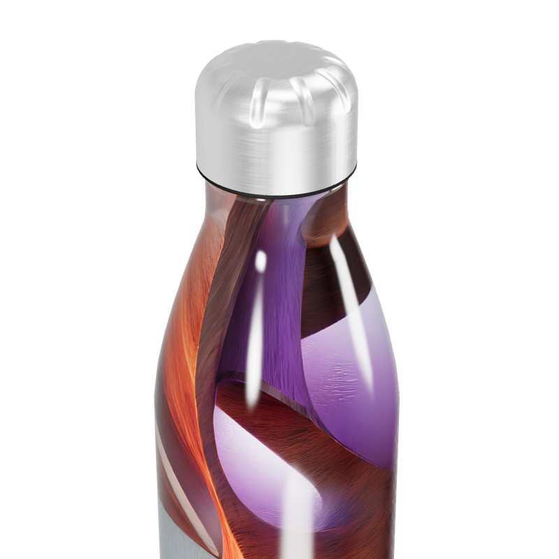 Garrafa Inox - Estampa Abstrata Colorida