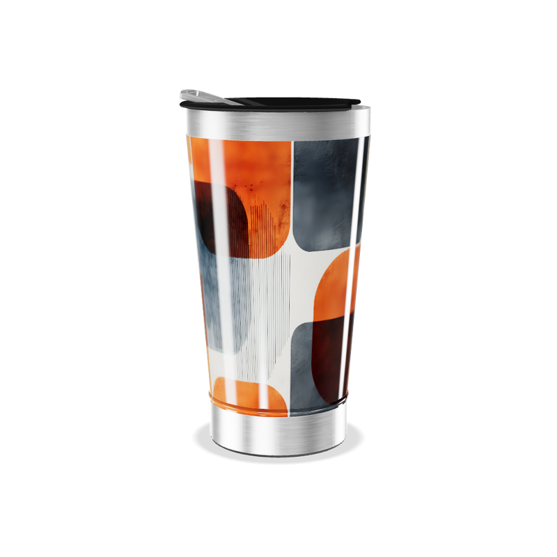 Copo Térmico - Estampado Geométrico Colorido