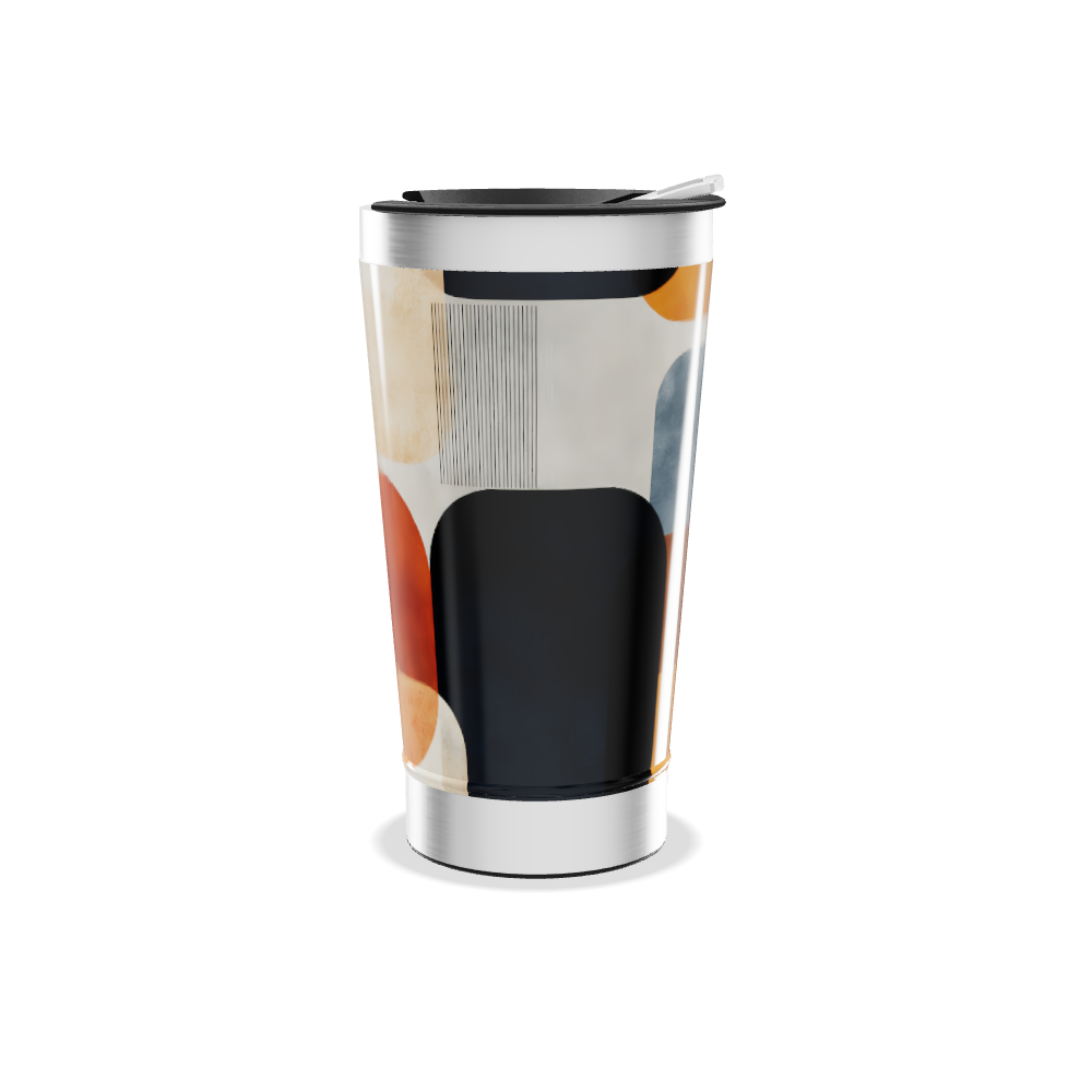 Copo Térmico - Estampado Geométrico Colorido