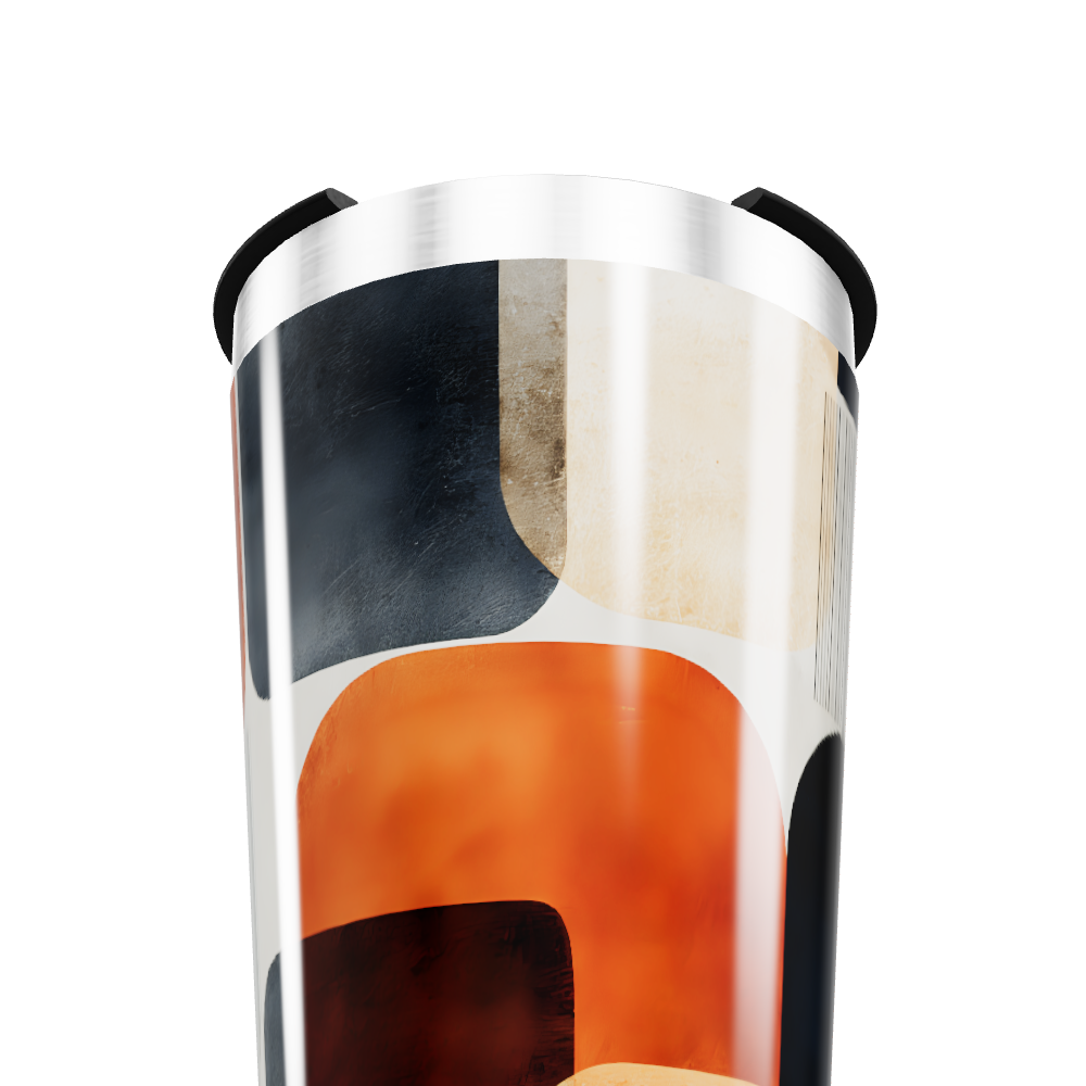 Copo Térmico - Estampado Geométrico Colorido