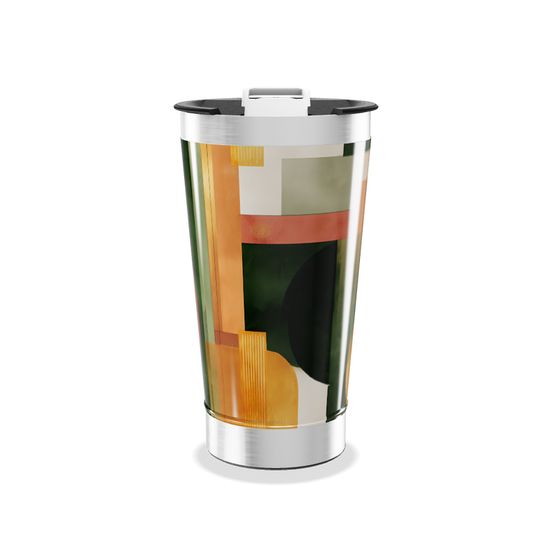 Copo Térmico - Estampa Abstrata Colorida