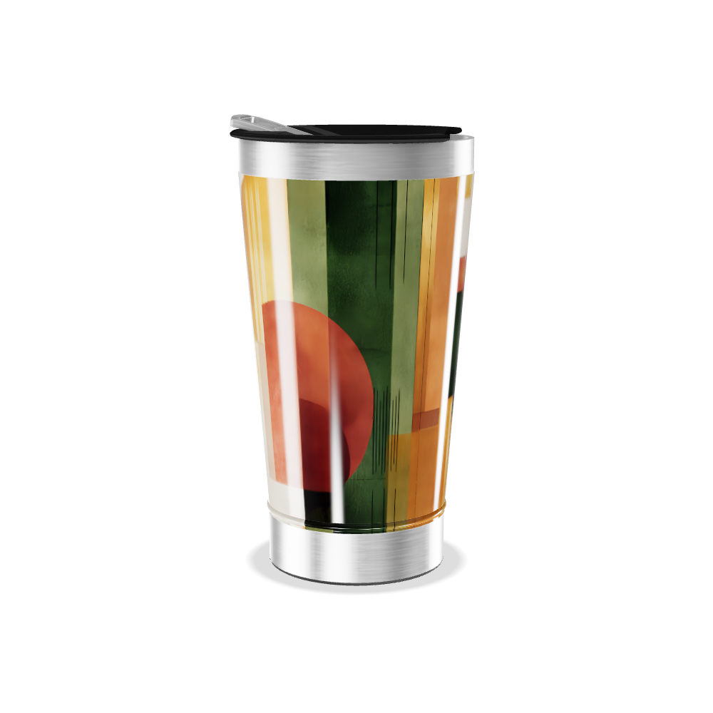 Copo Térmico - Estampa Abstrata Colorida