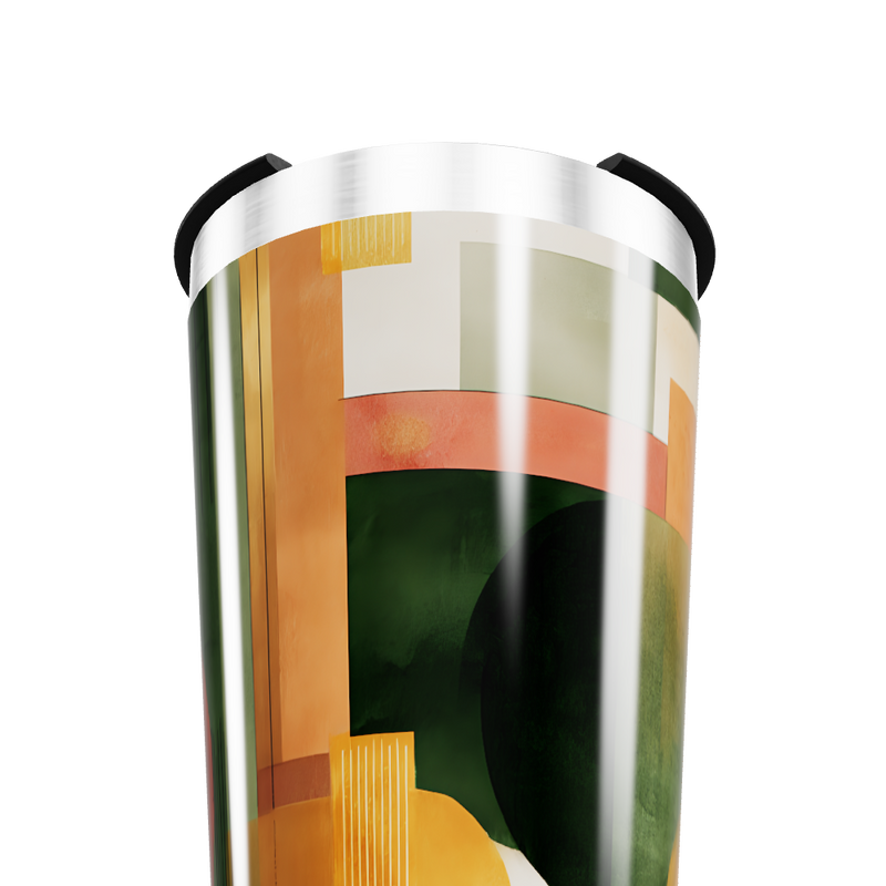 Copo Térmico - Estampa Abstrata Colorida