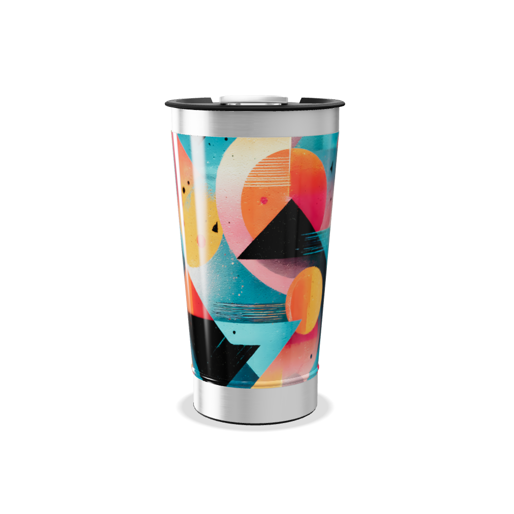 Copo Térmico - Estampa Geométrica Colorida