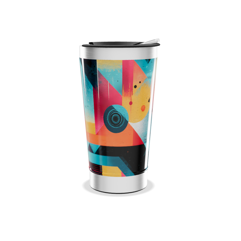 Copo Térmico - Estampa Geométrica Colorida