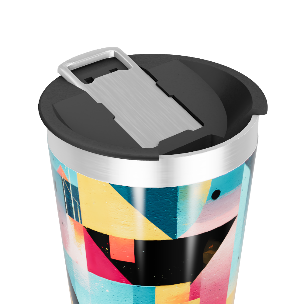 Copo Térmico - Estampa Geométrica Colorida