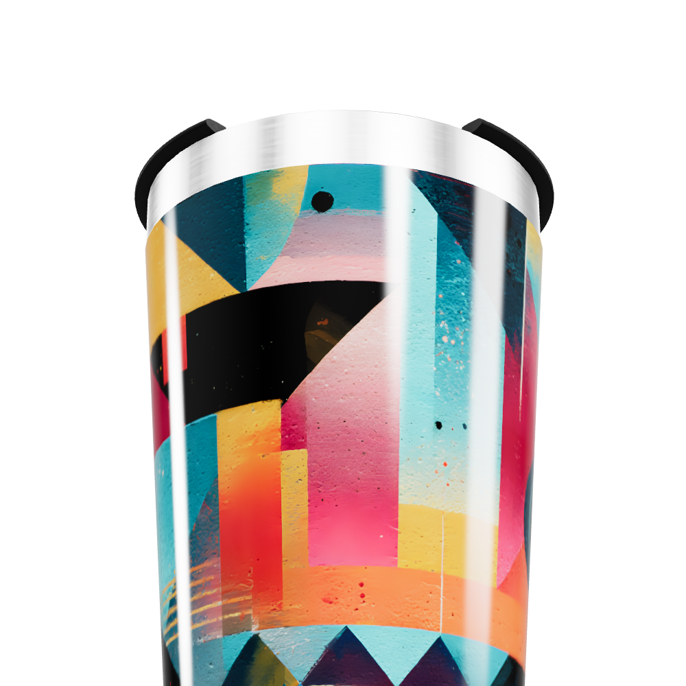 Copo Térmico - Estampa Geométrica Colorida