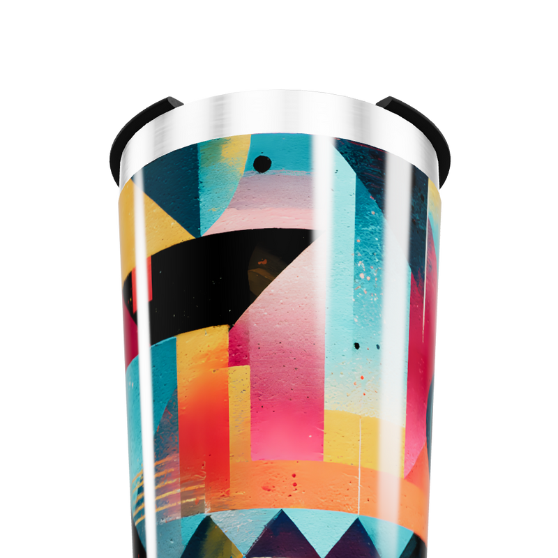 Copo Térmico - Estampa Geométrica Colorida