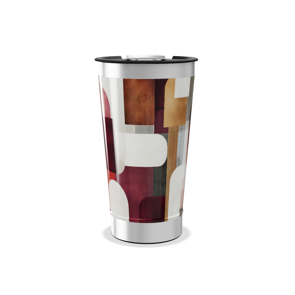Copo Térmico - Estampa Geométrica Colorida